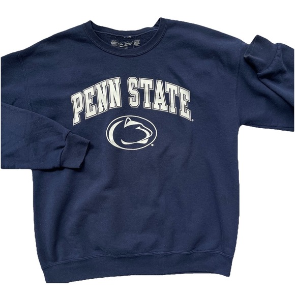Vintage 90s Penn State The Victory Nittany Lions Sweatshirt Vtg Blue Large L - Picture 2 of 8